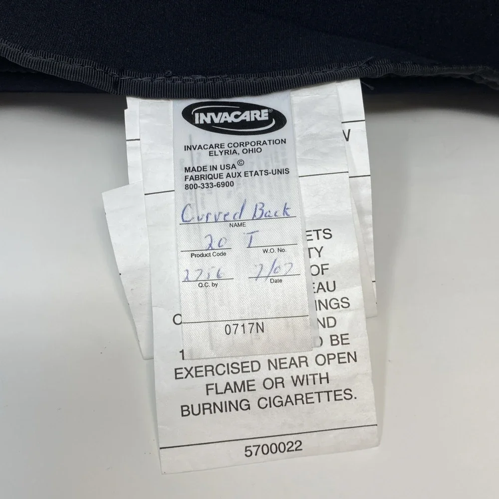 Invacare Curved Back Rest 21x18